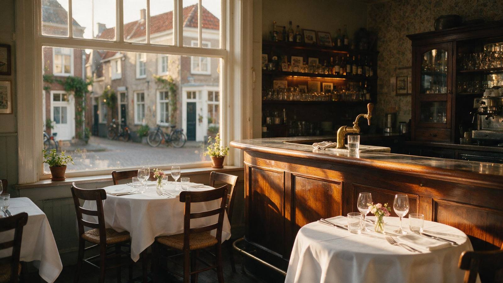 Bar klaar voor de avond, sfeerbeeld horeca uitzendbureau Nijmegen